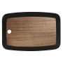 Tabla de cortar Home ESPRIT Negro Natural Acacia Pizarra 30 x 20 x 1,8 cm