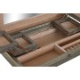 Caja-Joyero Home ESPRIT Blanco Champán Madera Aluminio 38 x 20 x 7,5 cm