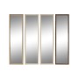 Espejo de pie Home ESPRIT Marrón Beige Gris Natural Cristal Poliestireno 45 X 40 X 166 cm (4 Unidades)