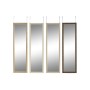 Espejo de pared Home ESPRIT Marrón Beige Gris Natural 35 x 2 x 125 cm (4 Unidades)