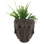 Cache-pot DKD Home Decor Buda Résine Brun foncé (16.5 x 16.5 x 18 cm)