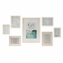 Porte photos mural DKD Home Decor Verre Naturel Vert Bois MDF Scandinave (32,5 x 1,5 x 45 cm)