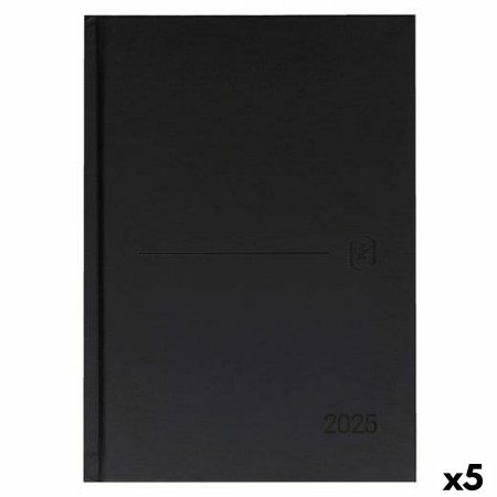 Agenda Oxford CLASSIC Negro A5 15 x 21 cm 2025 (5 Unidades)