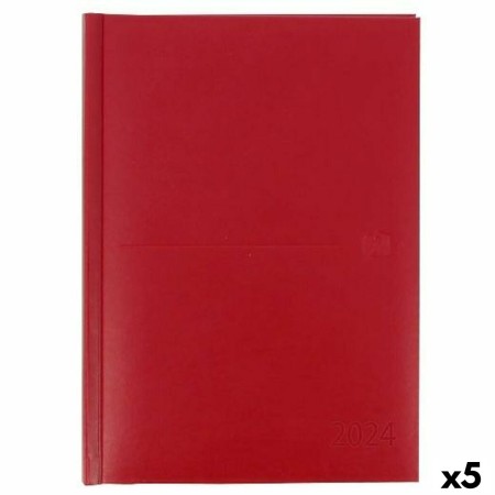 Agenda Oxford CLASSIC Rouge A5 15 x 21 cm 2025 (5 Unités)