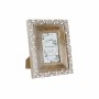 Cadre photo DKD Home Decor Verre Marron Blanc Bois de manguier Cottage (21 x 2,5 x 26,5 cm) (10 x 15 cm)