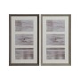 Cadre photo Home ESPRIT Blanc Marron Gris Verre polystyrène Urbaine 23 X 3 X 41 cm (2 Unités)