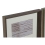Marco de Fotos Home ESPRIT Blanco Marrón Gris Cristal Poliestireno Urbano 23 X 3 X 41 cm (2 Unidades)