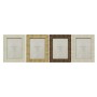 Marco de Fotos Home ESPRIT Beige Natural Cristal Poliestireno Escandinavo 20,5 x 2 x 25,5 cm (4 Unidades)