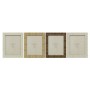 Cadre photo Home ESPRIT Beige Naturel Verre polystyrène Scandinave 25,5 X 2 X 30,5 cm (4 Unités)