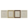 Cadre photo Home ESPRIT Beige Naturel Verre polystyrène Scandinave 25,5 X 2 X 30,5 cm (4 Unités)