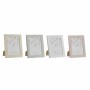 Cadre photo DKD Home Decor Urban Verre Beige Rose Blanc Vert PS (19,5 x 2 x 24,5 cm) (4 Unités)