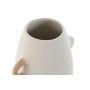 Jarrón Home ESPRIT Blanco Natural Gres 17 x 13 x 26 cm