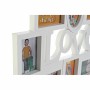 Cadre photo DKD Home Decor Love Verre Blanc PP Urbaine (62 x 3 x 47 cm)