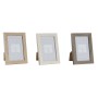 Cadre photo DKD Home Decor Naturel Beige Bois Brun foncé Boho (12,5 x 2 x 18 cm) (3 Unités)