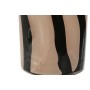 Jarrón Home ESPRIT Negro Crema Cristal Moderno 15 x 15 x 29,2 cm