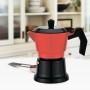 Cafetière Italienne Feel Maestro MR-1657-3 Noir Rouge Aluminium 150 ml 3 Tasses