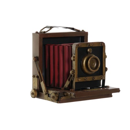 Porte-couteaux DKD Home Decor Appareil Photo Métal (16,5 x 17,5 x 18 cm)