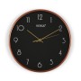 Reloj de Pared Versa Negro Plástico 4 x 30 x 30 cm