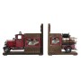 porte-livre DKD Home Decor Bois Métal Camion de Pompiers (2 pcs) (22 x 13.5 x 17 cm)