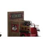 porte-livre DKD Home Decor Bois Métal Camion de Pompiers (2 pcs) (22 x 13.5 x 17 cm)