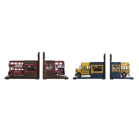 porte-livre DKD Home Decor Bois Métal (2 pcs) (22 x 13.5 x 17 cm)