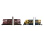 porte-livre DKD Home Decor Bois Métal (2 pcs) (22 x 13.5 x 17 cm)