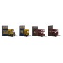 porte-livre DKD Home Decor Bois Métal (2 pcs) (22 x 13.5 x 17 cm)