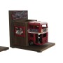 porte-livre DKD Home Decor Bois Métal (2 pcs) (22 x 13.5 x 17 cm)