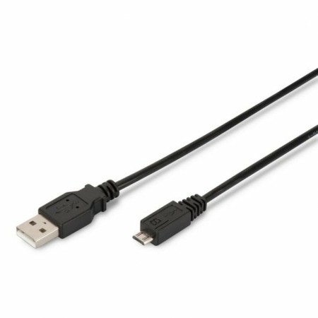 Cable USB a micro USB Digitus AK-300110-010-S Negro 1 m