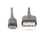 Cable USB a micro USB Digitus AK-300110-010-S Negro 1 m