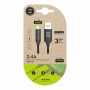 Cable USB a micro USB Tech One Tech 1 m Negro Nailon