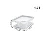 Récipient de Conservation des Aliments Rotho Rondo Cauma Blanc Transparent 1,2 L