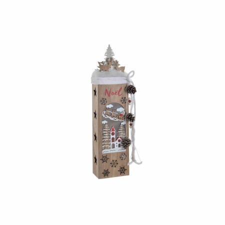 Décorations de Noël DKD Home Decor Père Noël LED Naturel Arbre (9 x 6 x 41.5 cm)
