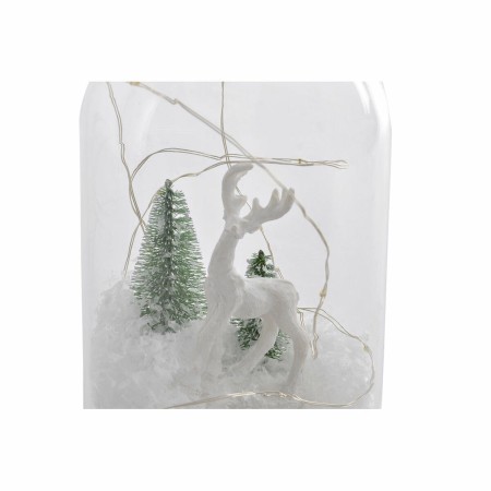 Décorations de Noël DKD Home Decor Blanc LED Renne