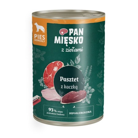 Comida húmeda PAN MIĘSKO herbs Duck 400 g