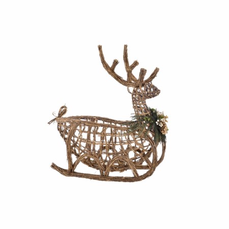 Traîneau DKD Home Decor Noël osier (47 x 22 x 53 cm)