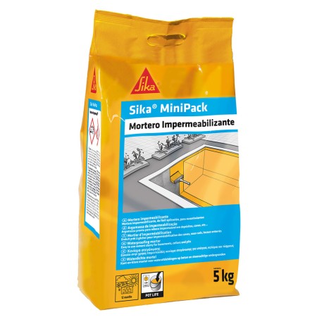 Mortier de construction Sika Sikaminipack Gris Imperméabilisation