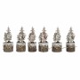 Décorations de Noël DKD Home Decor Bois (6 pcs) (5.5 x 5.5 x 15 cm)