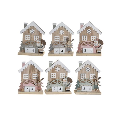 Calendrier de bureau DKD Home Decor Bois (12.5 x 17 x 6 cm) (6 pcs)