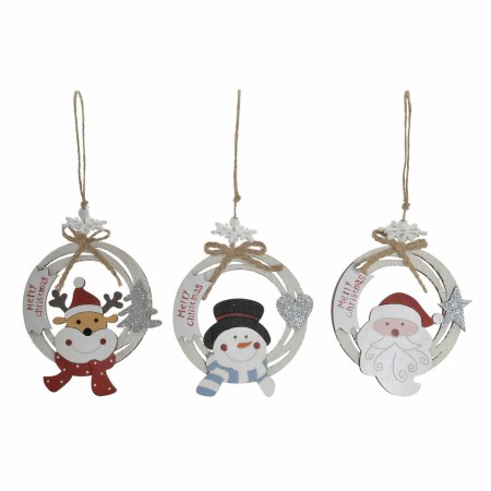 Décorations de Noël DKD Home Decor Bois Renne (13 x 14 x 14 cm) (3 pcs)
