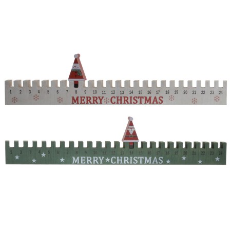 Calendrier de l’Avent DKD Home Decor Bois (2 pcs) (58 x 2 x 6 cm)