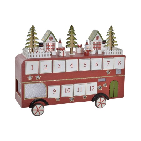 Calendrier de l’Avent DKD Home Decor Bois Le Bus (31.5 x 10 x 25 cm)
