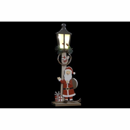 Lanterne à LED DKD Home Decor Père Noël Bois MDF (15 x 7 x 45 cm) (2 pcs)
