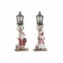 Lanterne à LED DKD Home Decor Père Noël Bois MDF (15 x 7 x 45 cm) (2 pcs)
