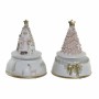 Décorations de Noël DKD Home Decor Musical Résine (2 pcs) (11 x 11 x 15 cm)