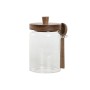 Bote Home ESPRIT Marrón Transparente Acacia Vidrio de Borosilicato 650 ml