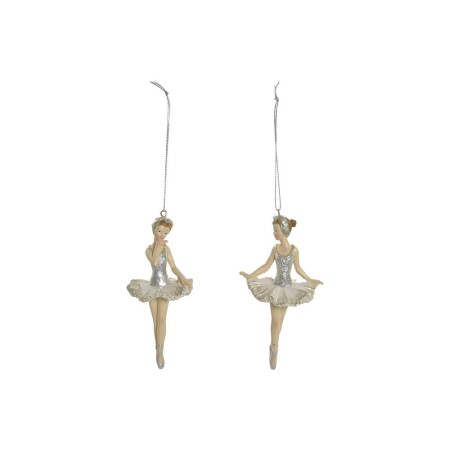 Décorations de Noël DKD Home Decor Danseuse Classique Résine (2 pcs) (6 x 4 x 11 cm)