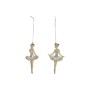 Décorations de Noël DKD Home Decor Danseuse Classique Résine (2 pcs) (6 x 4 x 11 cm)