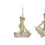 Décorations de Noël DKD Home Decor Danseuse Classique Résine (2 pcs) (6 x 4 x 11 cm)