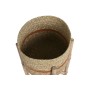 Set de pots de fleurs Home ESPRIT Naturel Jute Bois de manguier 26 X 26 X 67 cm (2 Pièces)